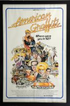 American Graffiti (1973) US One sheet film poster, artwork by Mort Drucker, Universal,