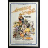 American Graffiti (1973) US One sheet film poster, artwork by Mort Drucker, Universal,