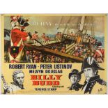 Billy Budd (1962) British Quad film poster, for this nautical adventure starring Robert Ryan &