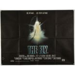 The Fly (1986) British Quad film poster, directed by David Cronenberg, folded, 30 x 40 inches.