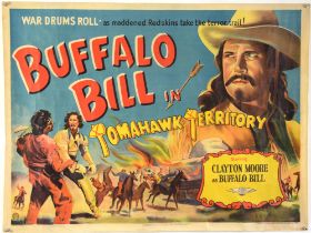 Buffalo Bill in Tomahawk Territory (1952) British Quad film poster, rolled, 30 x 40 inches.