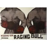 Raging Bull (R-2008) Polish commercial poster, limited edition, rolled, 27 x 39 inches.