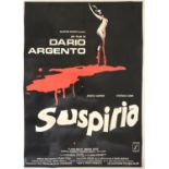 Suspiria (1977) Italian four folio film poster, horror starring Jessica Harper, linen backed,