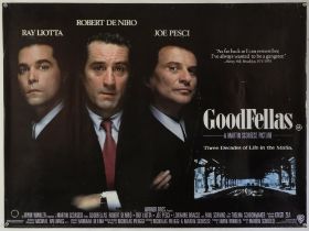 Goodfellas (1990) British Quad film poster, for the Martin Scorsese gangster classic starring