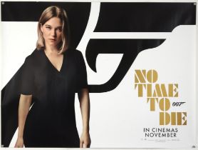 James Bond No Time To Die (2020) Six character British Quad teaser film posters, each showing a