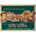 Private Vices & Public Virtues (1976) British Quad film poster, Tom Chantrell poster illustration,