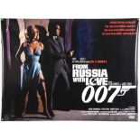 James Bond From Russia with Love (2020) Commercial British Quad film poster, rolled, 30 x 40 inches.