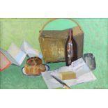 Michael Hutchings (British, 1918 - 2020), 'Al Fresco', still life of picnic items (1997).