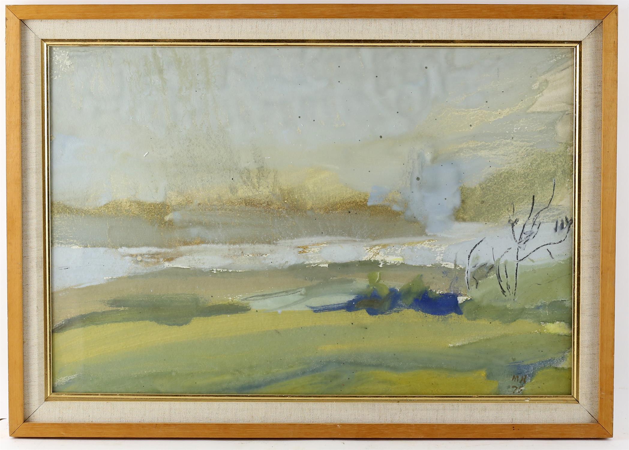 Michael Hutchings (British, 1918 - 2020), 'By Hungry Hill, Cork'. Gouache. Signed with initials and - Image 2 of 2