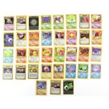 Pokemon TCG. Pokemon Team Rocket. 35 card bundle including 16 commons, 14 uncommons and 5 rares.