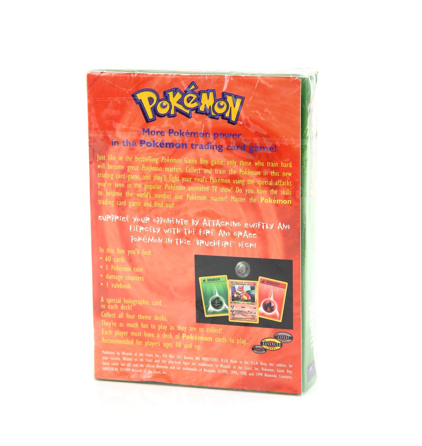 Pokemon TCG Base Set Brushfire Theme Deck, sealed in original packaging. The vendor formerly owned - Image 3 of 3