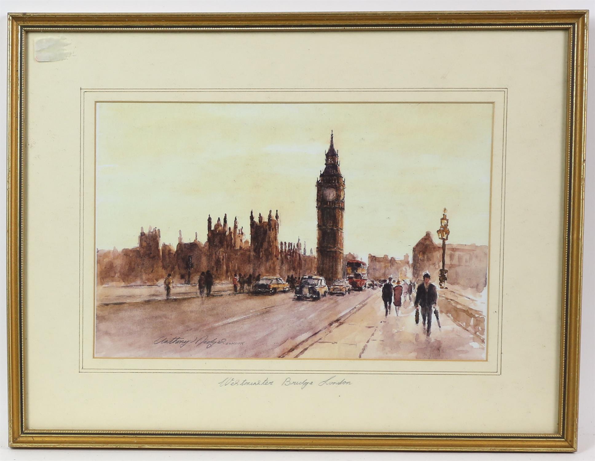 Anthony Hedges (twentieth century), set of pictures to include three original watercolour studies, - Image 9 of 12