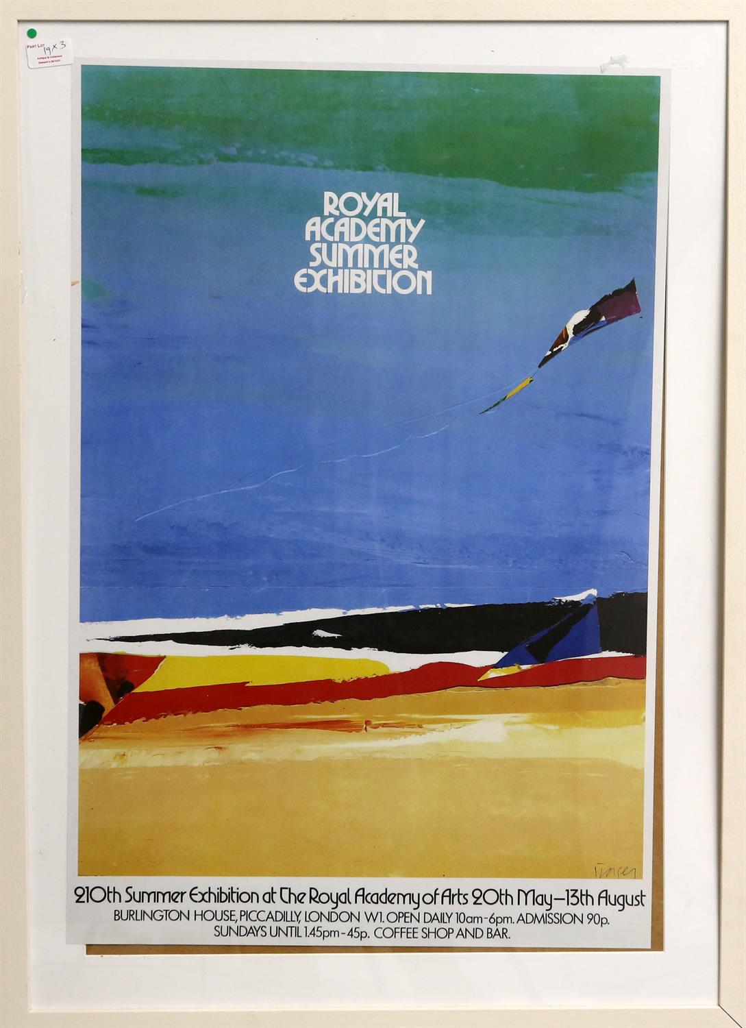Three framed Royal Academy Summer Exhibition posters, 1975, 1978 (210th Exhibition) and 1995. - Image 3 of 3