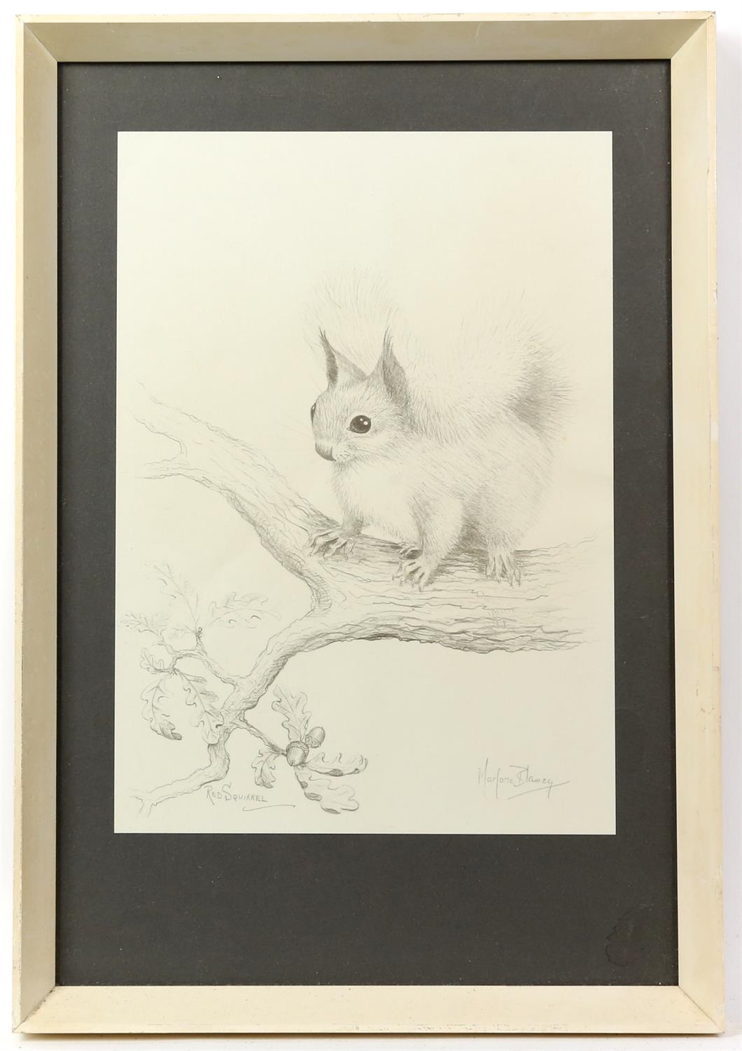 Set of prints, to include: framed Desiderata manuscript (image size 40 x 30cm), 'Red Squirrel', - Image 3 of 3