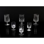 Collection of Rosenthal glasses, to include a set of 11 glasses, 11.3cm high, and a set of 8