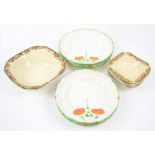 Swinnertons 'Luxor Vellum' 6 large plates and 6 small plates and Rowan Berry pattern 6 small bowls