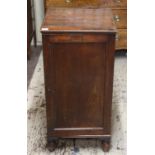 Mahogany specimen chest of 15 drawers, the cupboard door revealing 15 drawers, 11 with insect