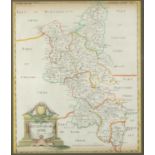 Robert Morden, map of Buckinghamshire, Sold by Abel Swale, Awnsham & John Churchill,