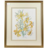 Gay Corran (British contemporary), floral print. Signed and numbered 242/400 in pencil.
