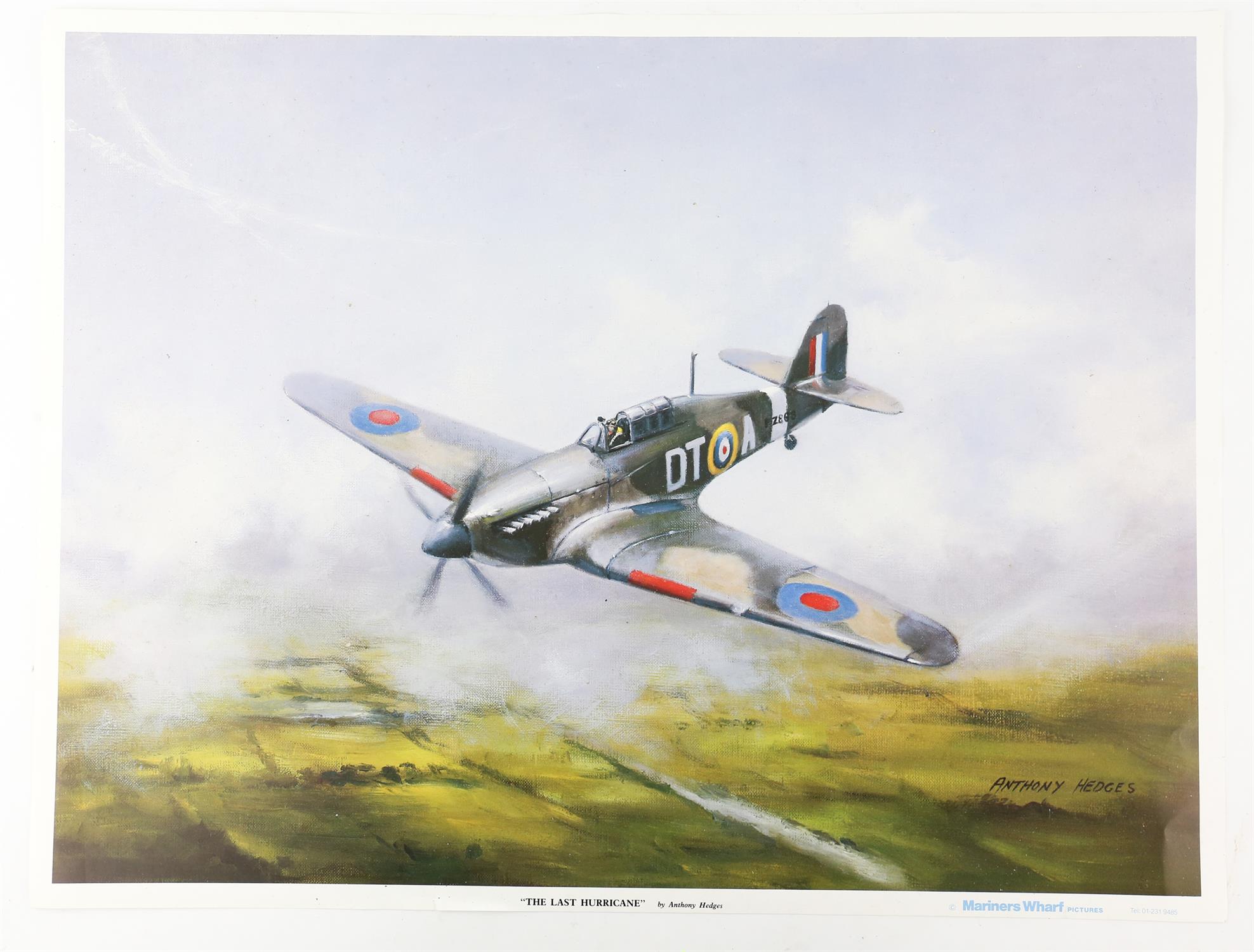 Anthony Hedges (twentieth century), large quantity of over 50 'The Last Hurricane' prints.