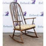 Ercol type wheel back rocking chair
