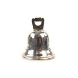 Early 20th century silver bell, by Deakin & Francis Ltd, Birmingham 1909, h8.5cm, 5.10 troy oz