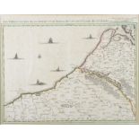 Three maps. J. Covens and C. Mortier, Amsterdam, Map of the coast of France from St.