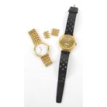 Two gentlemen's wristwatch including a Raymond Weil, Genève Swiss, gold plated dress watch with