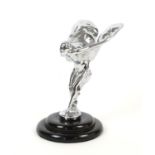 Reproduction Rolls Royce Spirit Of Ecstasy car mascot, cast signature to the base,