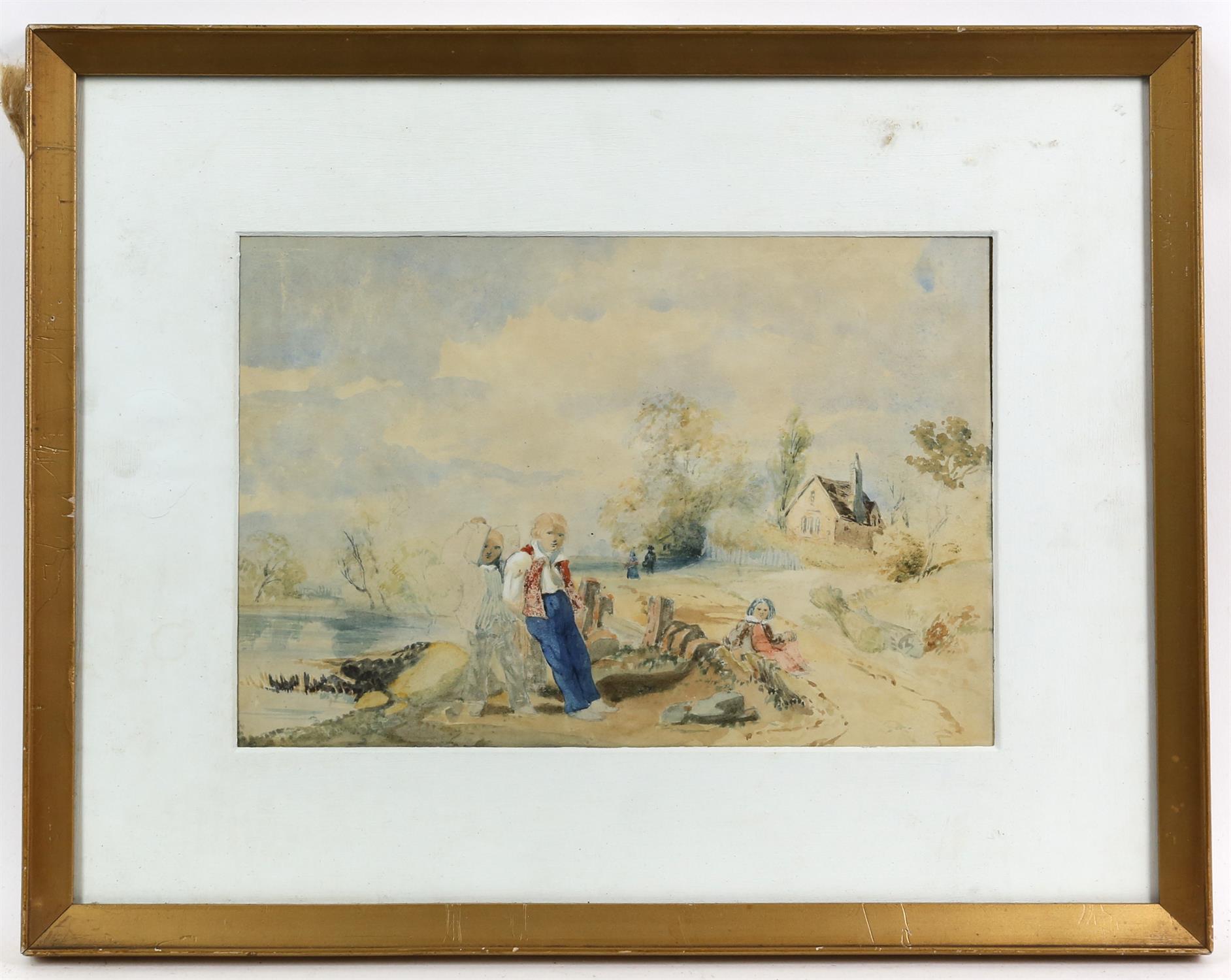 R. D. Sherrin, seaside landscape. Watercolour. Signed lower left. Image size 25 x 36cm. - Image 3 of 3