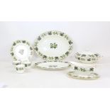 Royal Worcester Hop, Mathon dinner service comprising pair of covered vegetable tureens,