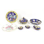 Collection of Wedgwood blue jasperware, to include Christmas plates, other commemorative wares,