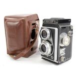 Lipca Rollop TLR camera with leather case
