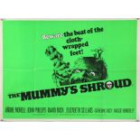 The Mummys Shroud (1967) British Quad film Poster, Hammer Horror, folded, 30 x 40 inches.