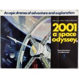 2001: A Space Odyssey (1968) British Quad film poster, artwork by Robert McCall, folded,