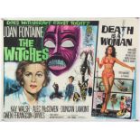 The Witches / Death Is a Woman - British Quad film poster, Hammer Horror, folded, 30 x 40 inches.