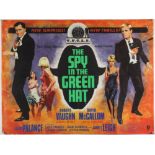 The Spy in the Green Hat (1967) British Quad film poster, The Man From UNCLE series, folded,