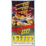 Thunderbirds Are Go (1966) US Three sheet film poster, folded, 41 x 81 inches.