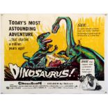 Dinosaurus (1960) British Quad film poster, folded, 30 x 40 inches.