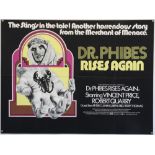 Dr. Phibes Rises Again (1972) British Quad film poster, Horror starring Vincent Price & Peter
