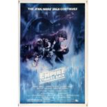 Star Wars The Empire Strikes Back (1980) US One sheet film poster, Gone With The Wind Style,