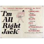 I'm All Right Jack (1959) British Quad film poster, starring Ian Carmichael, Peter Sellers and