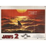 Jaws 2 (1978) British Quad teaser film poster