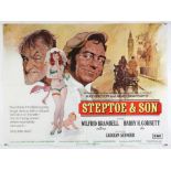 Steptoe & Son (1972) British Quad film poster, illustration by Arnaldo Putzu, folded,