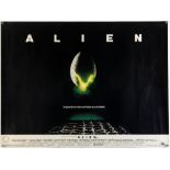 Alien (1979) British Quad Film poster, rolled, 30 x 40 inches.