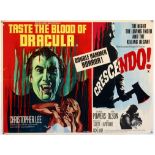 Taste the Blood of Dracula / Crescendo (R-1970's) British Quad Double-Bill film Poster,