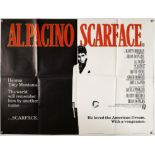 Scarface (1983) British Quad film poster