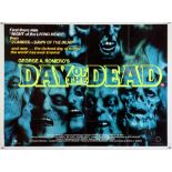 Day Of The Dead (1985) British Quad film poster, Horror directed by George A. Romero, United Film,