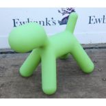 Eero Aarnio Puppy children's stool from the Me Too Collection in green, height 45cm length 60cm