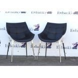 Philippe Starck for Cassina, pair of Passion tub chairs, having a injection moulded white plastic